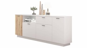 Sideboard lichtgrau - Coast Evoke Eiche 180 cm - ALVERNO