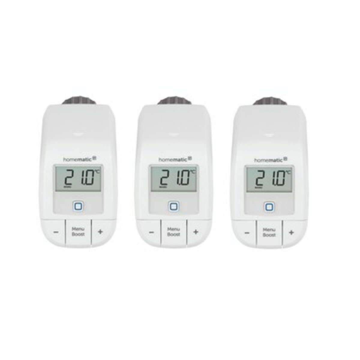 Bild 1 von Homematic IP Heizkörperthermostat – basic HmIP-eTRV-B, 3er Pack