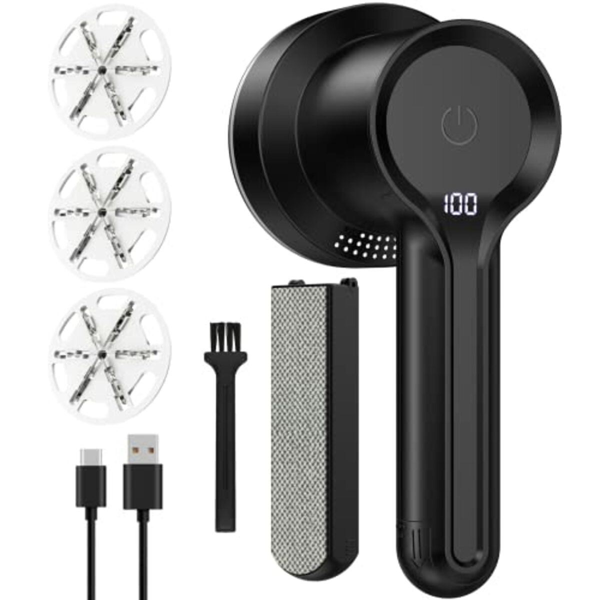 Bild 1 von Fusselrasierer Elektrisch,mit LED Anzeigen USB Wiederaufladbar Fusselentferner