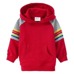 Kinder Hoodie mit bunter Frottee-Applikation