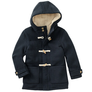 Jungen Dufflecoat-Mantel mit Knebelknöpfen