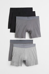 H&M 5er-Pack Xtra Life™ Trunks Mid Grau/Schwarz, Boxershorts in Größe XL. Farbe: Grey/black