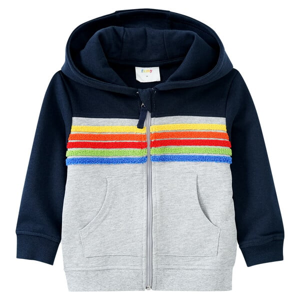 Bild 1 von Jungen Sweatjacke mit bunten Streifen