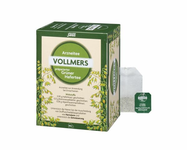 Bild 1 von Vollmers präparierter Grüner Hafertee, Arzneitee 40 Filterbeutel