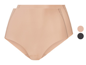esmara® Damen Bauchwegslips, 2 Stück, anschmiegsam und unsichtbar