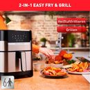 Bild 2 von Tefal Fritteuse EY505D Easy Fry & Grill Deluxe, 1400 W, Heißluftfritteuse & Grill, digitales Display, 4,2 L, 8 Kochprogramme