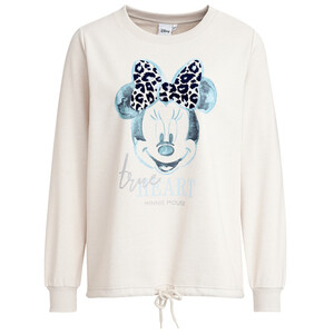 Minnie Maus Sweatshirt mit Flockprint