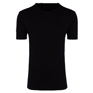 T-Shirt Doppelpack schwarz aus Baumwolle mit Rund-Ausschnitt