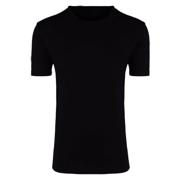 Bild 1 von T-Shirt Doppelpack schwarz aus Baumwolle mit Rund-Ausschnitt