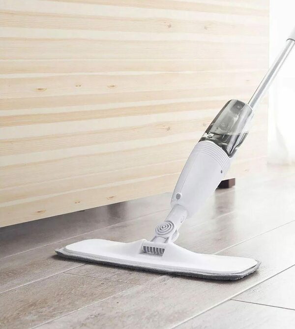 Bild 3 von Deerma Wischmopp Deerma Bodenreinigungsmopp mit Klarspüler. Wischmopp mit Staubauffangbehälter aus Kohlefaser mit Sprühkopf 360°, für alle Arten von Böden & 360 Grad drehbaren Kopf & Ergon