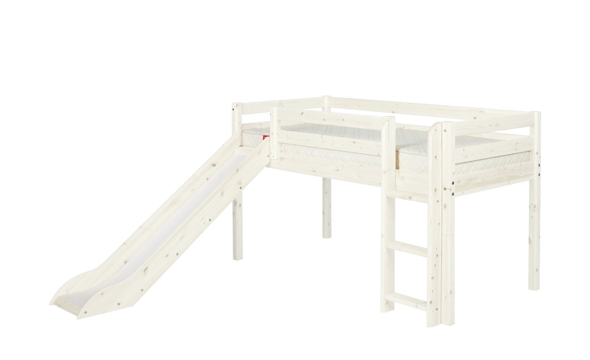 Bild 1 von FLEXA Classic-Hochbett, halbhoch  Flexa weiß Maße (cm): B: 249 H: 120 Kindermöbel