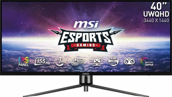 Bild 1 von MSI MAG401QR Gaming-Monitor (102 cm/40 ", 3440 x 1440 px, UWQHD, 1 ms Reaktionszeit, 155 Hz, IPS)