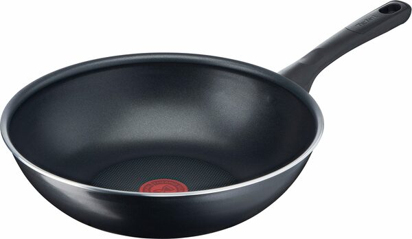 Bild 1 von Tefal Wok Day by Day B55819, Aluminium, Antihaftversiegelung, Thermo-Spot Temperaturanzeiger, 28 cm