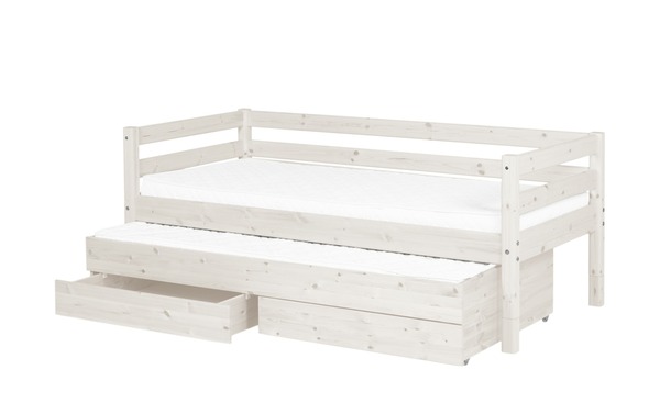 Bild 1 von FLEXA Bett mit Ausziehbett  Flexa weiß Maße (cm): B: 100 H: 81 Jugendmöbel