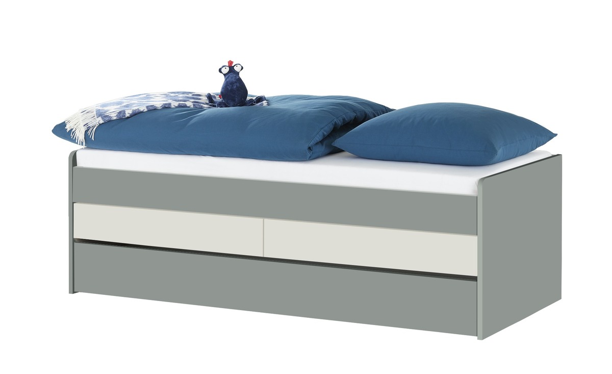 Bild 1 von Duobett mit Stauraum  Grow Up grau Maße (cm): B: 127 H: 66 Jugendmöbel