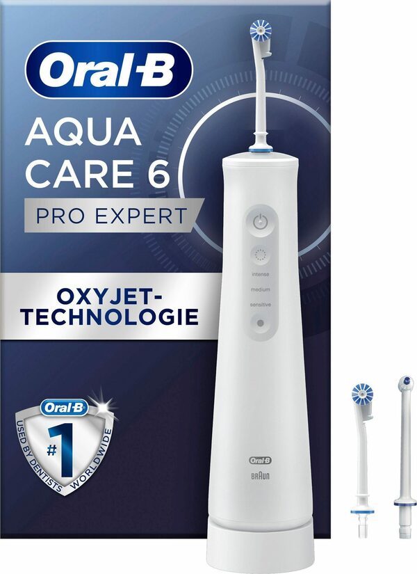 Bild 1 von Oral B Munddusche AquaCare 6, Aufsätze: 3 St., Kabellose mit Oxyjet-Technologie