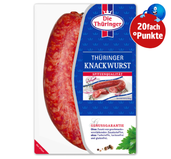 Bild 1 von 20fach Punkte auf „Die Thüringer“ Produkte ab einem Gesamtwert von 2€!