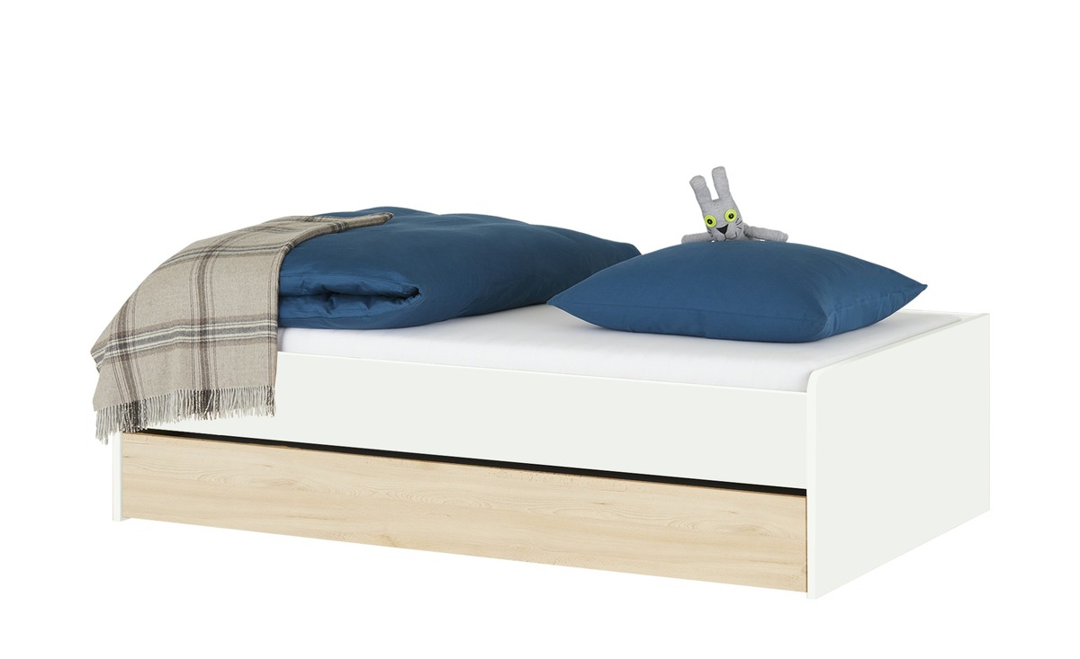 Bild 1 von Duobett  Grow Up weiß Maße (cm): B: 127 H: 54,5 Jugendmöbel