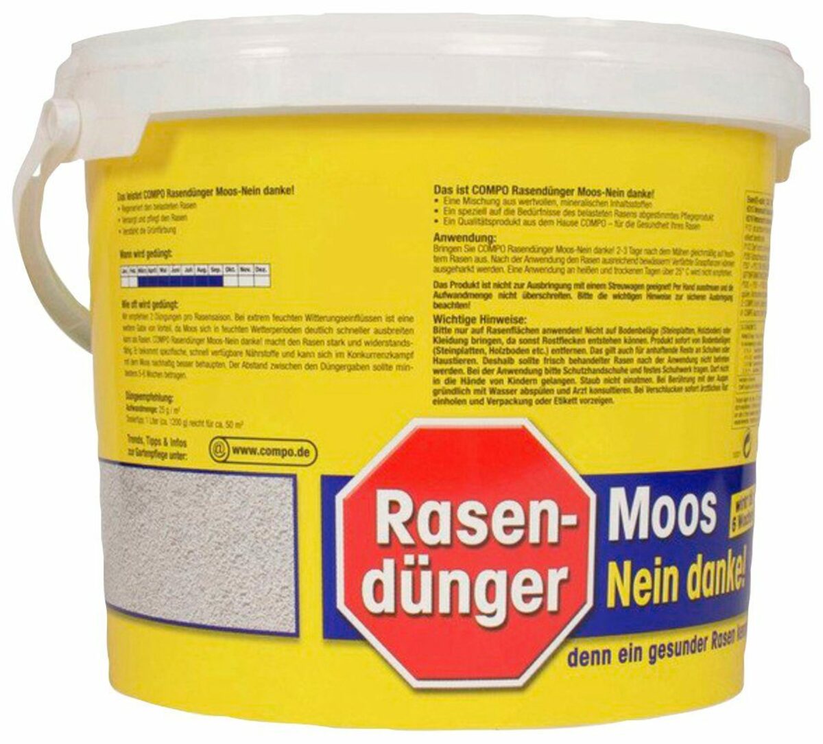 Bild 3 von Compo Rasendünger Moos - Nein danke!, 7,5 kg, für 300 m²