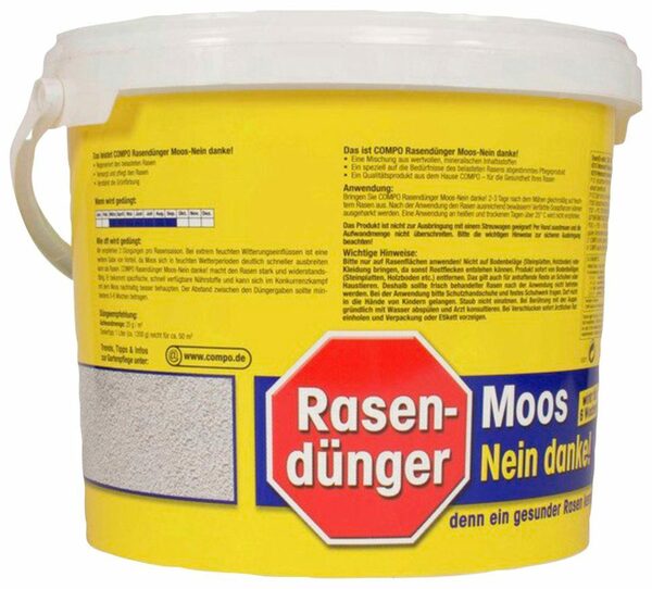 Bild 3 von Compo Rasendünger Moos - Nein danke!, 7,5 kg, für 300 m²