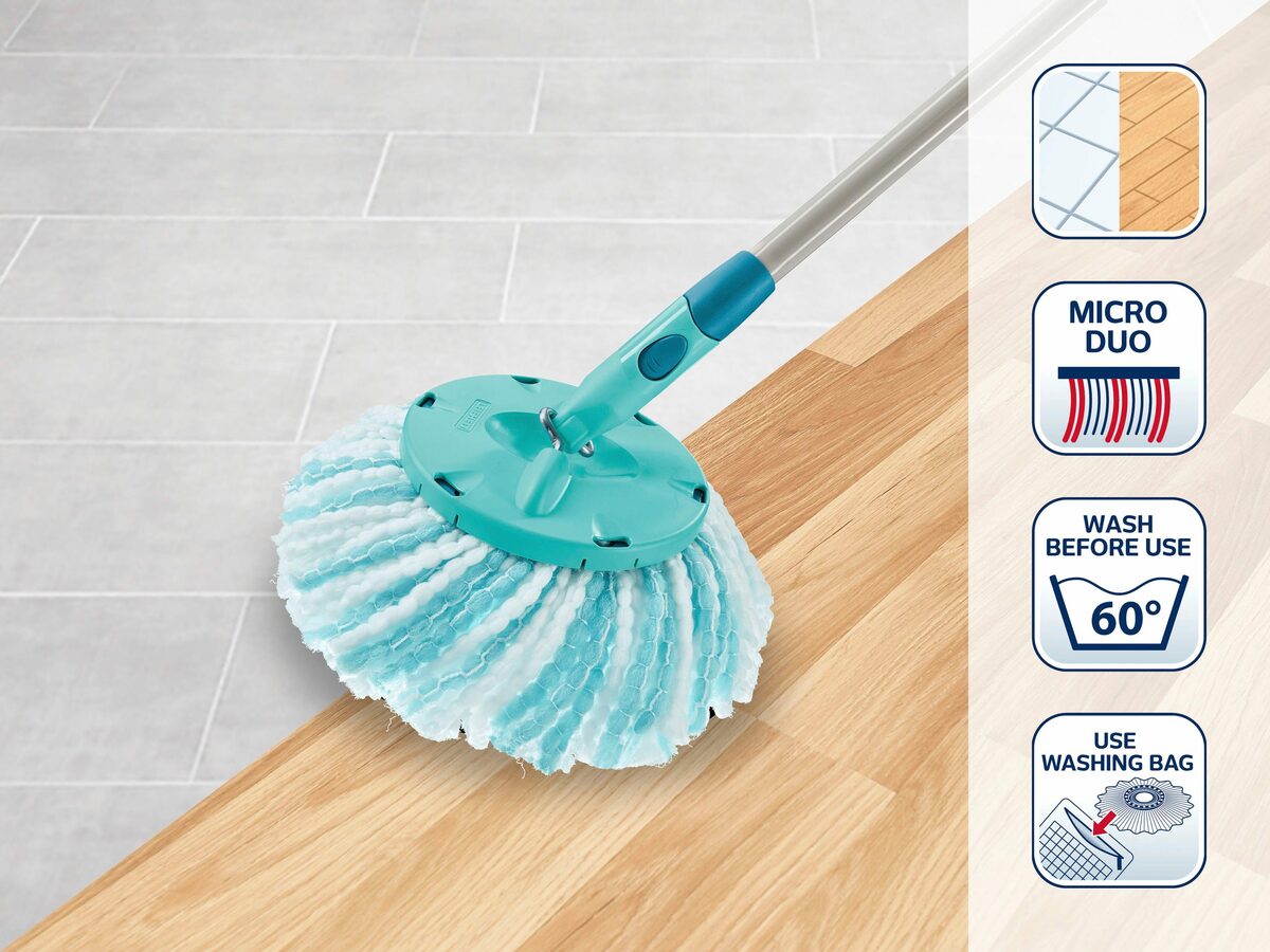 Bild 3 von Leifheit Wischbezug (Mikrofaser, 17x21 cm, Set, 2-tlg., 2-Faser-System)