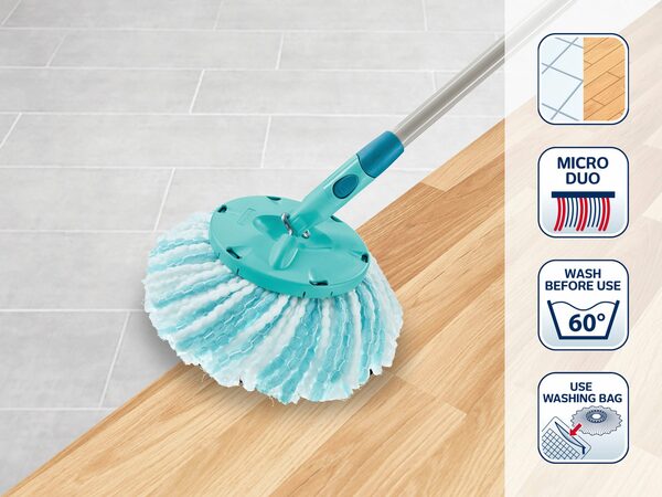 Bild 3 von Leifheit Wischbezug (Mikrofaser, 17x21 cm, Set, 2-tlg., 2-Faser-System)