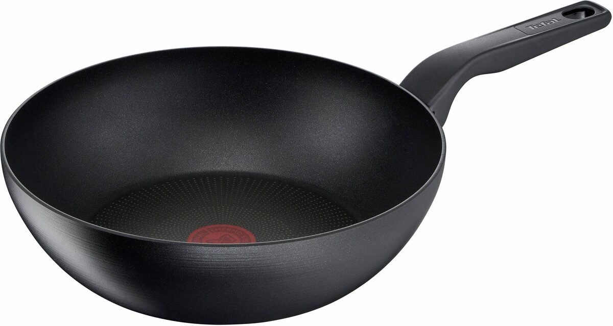 Bild 1 von Tefal Wok Hard Titanium Pro G28919, Aluminium, Antihaftversiegelung, Induktion, Temperaturanzeiger, Ø 28 cm