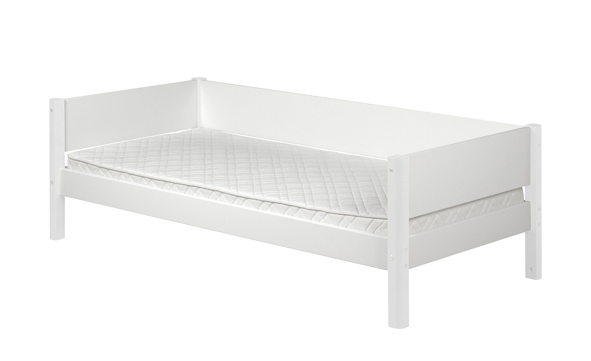 Bild 1 von FLEXA Bett mit hinterer Absturzsicherung  Flexa White weiß Maße (cm): B: 90 Jugendmöbel