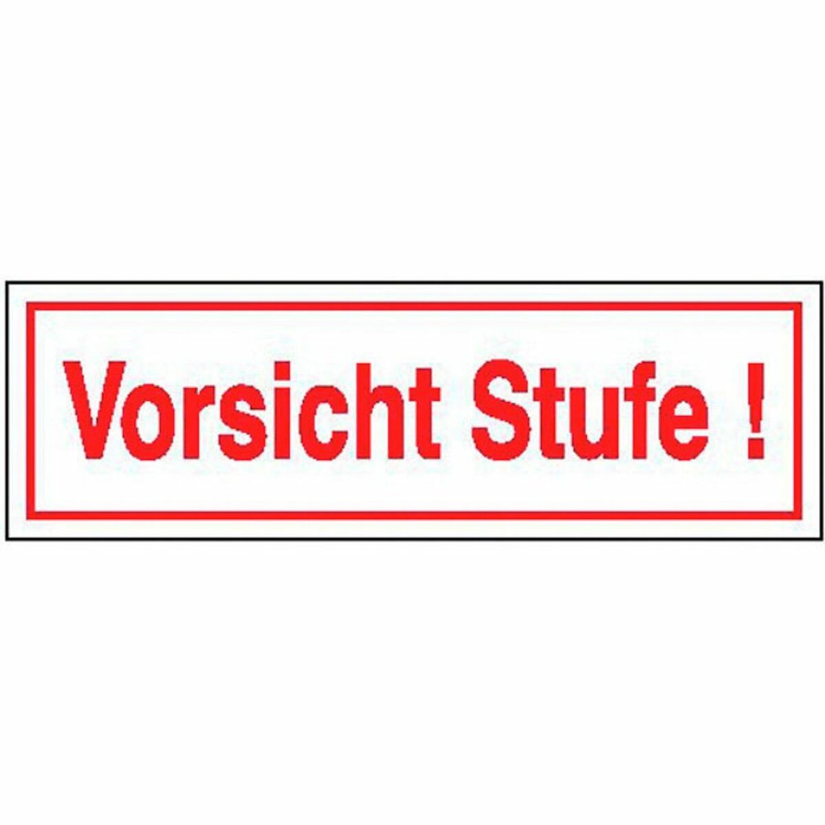 Bild 1 von SafetyMarking Hinweisschild Vorsicht Stufe!
