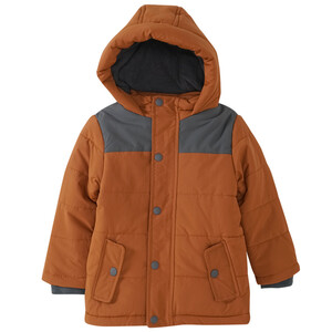 Jungen Winterjacke mit Farbteiler