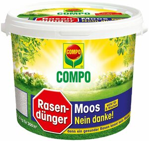 Compo Rasendünger Moos - Nein danke!, 7,5 kg, für 300 m²