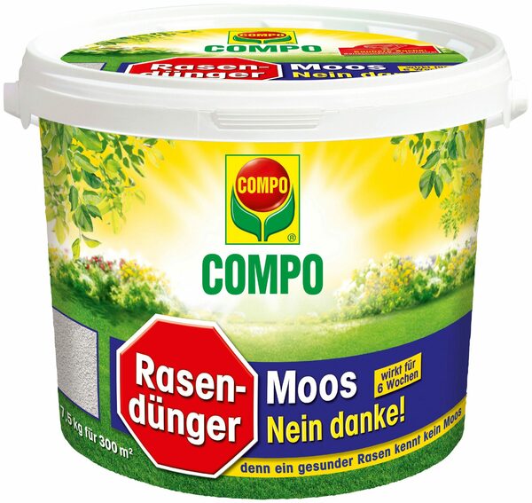 Bild 1 von Compo Rasendünger Moos - Nein danke!, 7,5 kg, für 300 m²