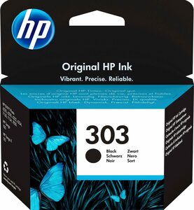 HP 303 Tintenpatrone (1-tlg., original Druckerpatrone 303 schwarz / Instant Ink)