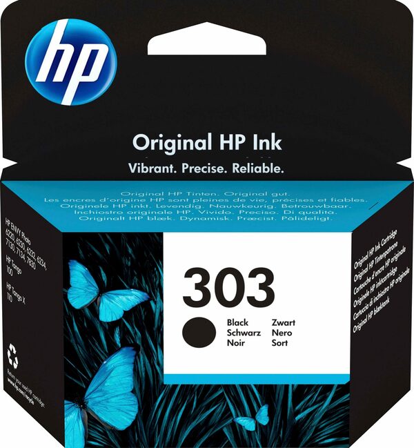 Bild 1 von HP 303 Tintenpatrone (1-tlg., original Druckerpatrone 303 schwarz / Instant Ink)