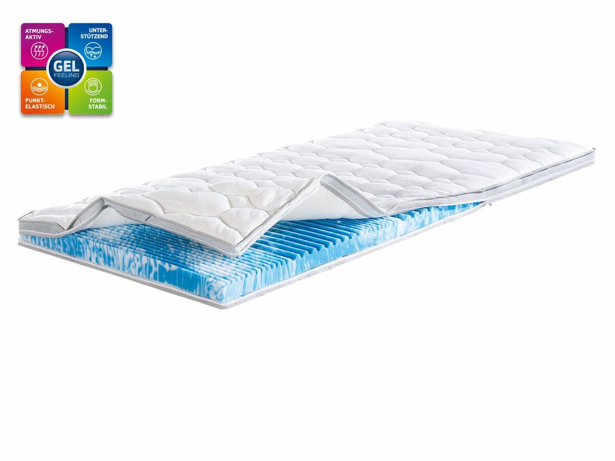Bild 1 von f.a.n. 7-Zonen Gelschaum-Matratzentopper Gel-Feeling