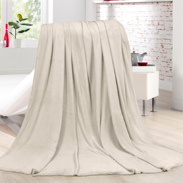 Bild 2 von Bella Casa XXL-Mikrofaser-Flauschdecke, ca. 220 x 240 cm, Sekt