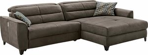 Jockenhöfer Gruppe Ecksofa Double One, mit 2x 120cm breite, elektromotorische Relaxfunktionen