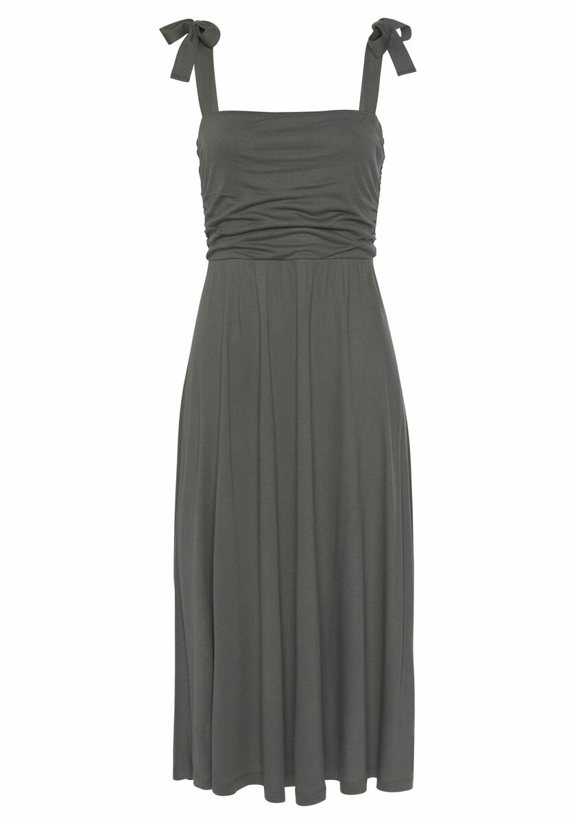 Bild 1 von LASCANA Midikleid mit Trägern zum Knoten