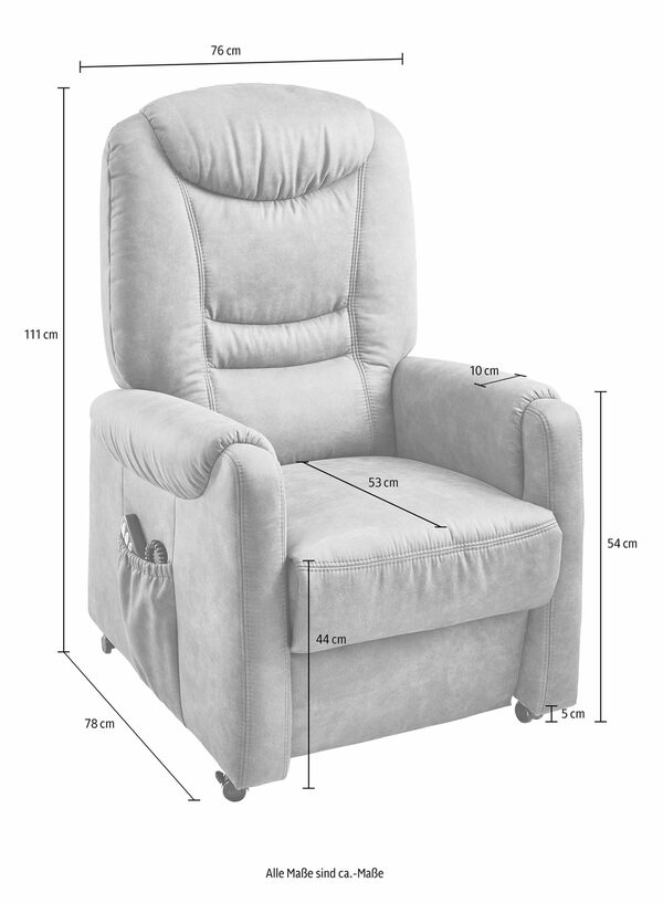 Bild 4 von sit&more TV-Sessel Tamworth, in Größe S, wahlweise mit Motor und Aufstehhilfe