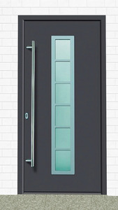 KM Zaun Haustür "A04", BxH: 98x198 cm, anthrazit, in 2 Varianten, inklusive Türrahmen