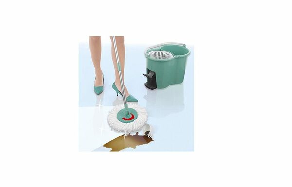 Bild 3 von CLEANmaxx Wischmopp Antibakteriell Bodenwischer, Power Wischmopp Zwei-Kammersystem türkis