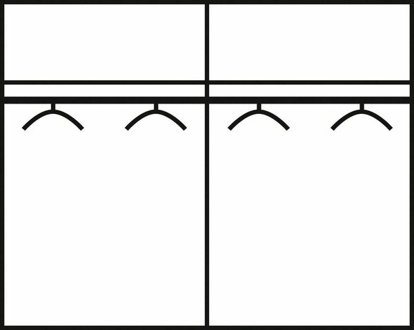 Bild 3 von FORTE Schwebetürenschrank Rondino in diversen Breiten