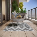 Bild 4 von Outsunny Outdoor-Teppich wasserdichter Balkonteppich für Terrasse Balkon Grau