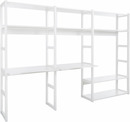 Bild 1 von Hoppekids Jugendzimmer-Set "STOREY", (Set, 20 St., Regal-Set, 4 Seitenteilen, 2 Schreibtischplatten, 4 Einlegeböden), mit Kinderschreibtisch & Regal, modular