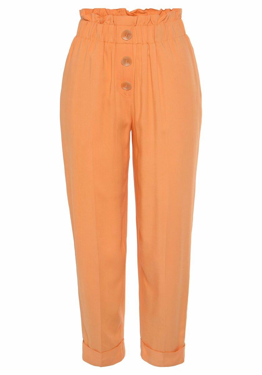 Bild 2 von LASCANA Paperbag-Hose mit Zierknöpfen