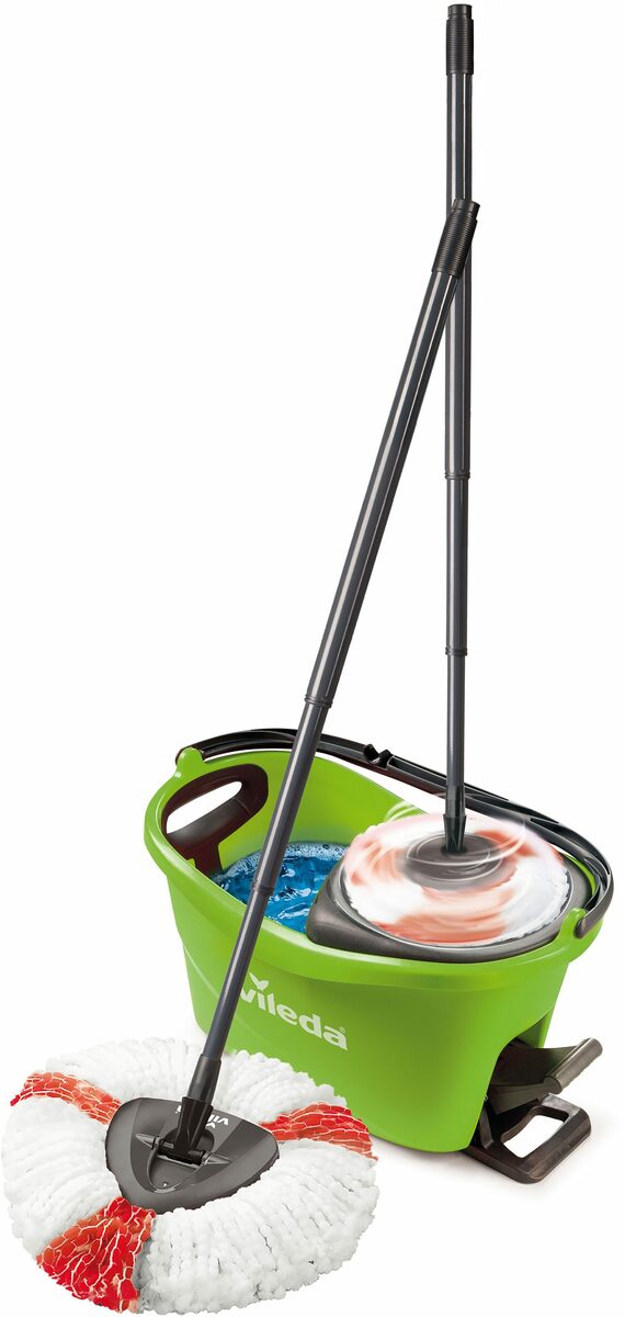 Bild 1 von Vileda Bodenwischer-Set Turbo Colors Box (Set, 3-St), (Wischmop-Set mit Powerschleuder und Fußpedal)