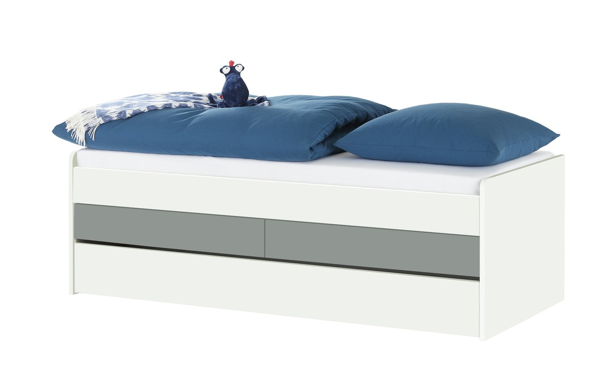 Bild 1 von Duobett mit Stauraum  Grow Up weiß Maße (cm): B: 127 H: 66 Jugendmöbel