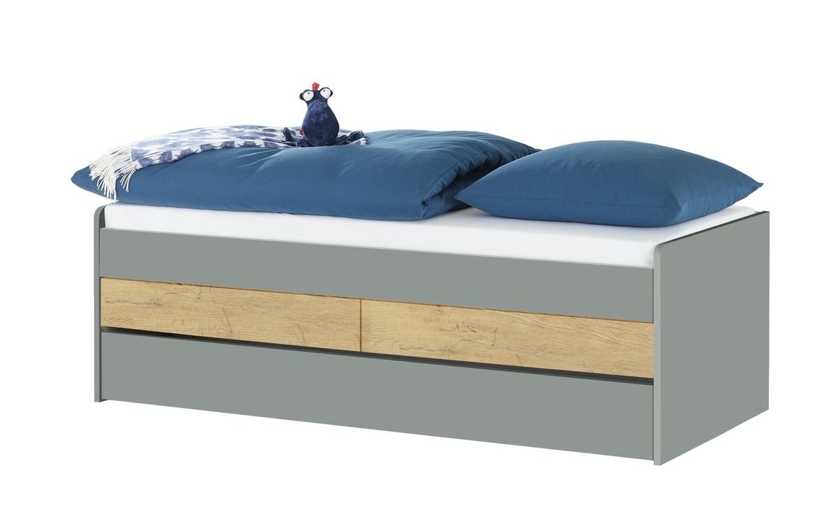 Bild 1 von Duobett mit Stauraum  Grow Up grau Maße (cm): B: 97 H: 66 Jugendmöbel