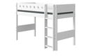 Bild 1 von FLEXA Mittelhohes Bett mit Leiter  Flexa White weiß Maße (cm): B: 109 H: 143 Kindermöbel