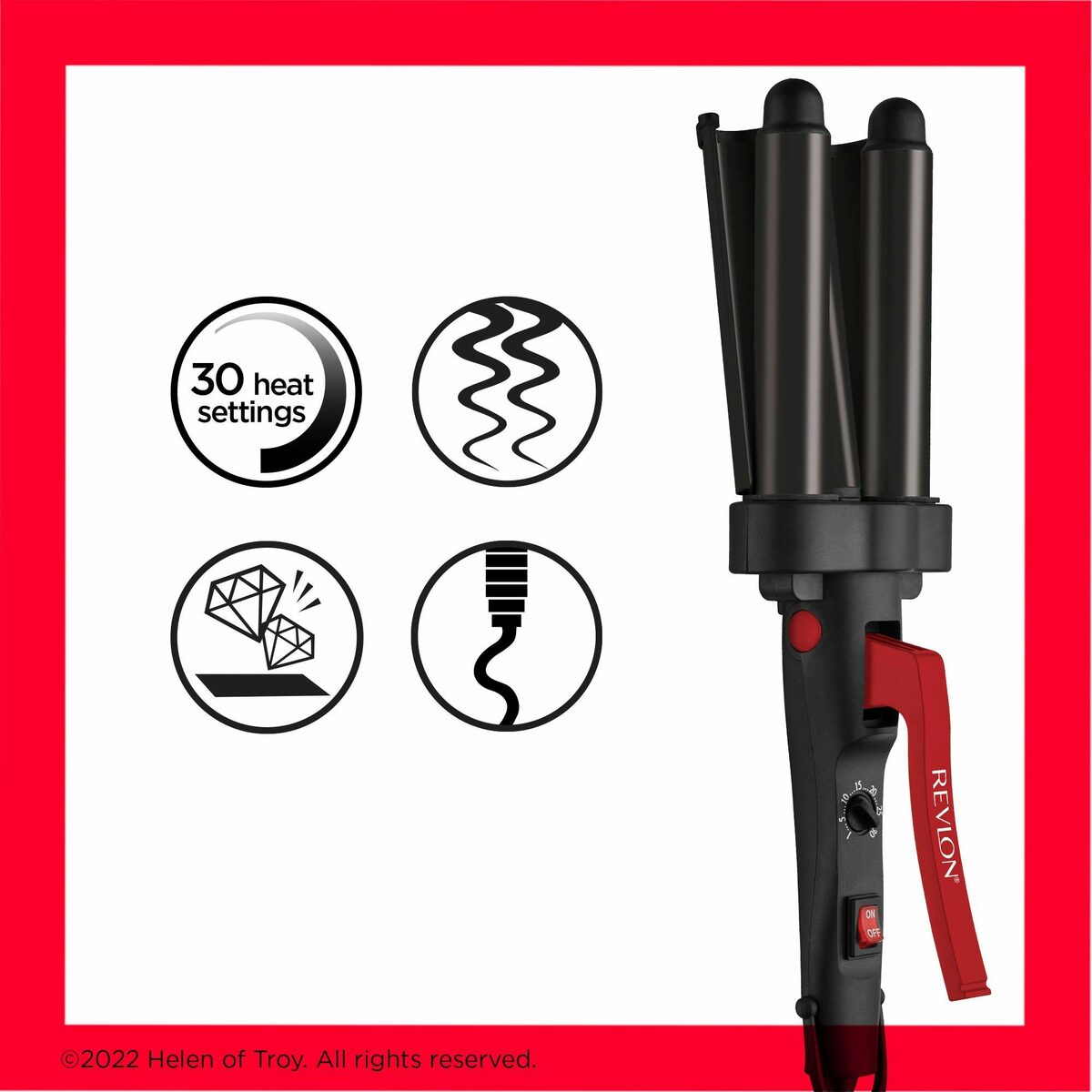 Bild 3 von Revlon Welleneisen Wave Master TURMALIN-KERAMIKBESCHICHTUNG, Jumbo-Welleneisen